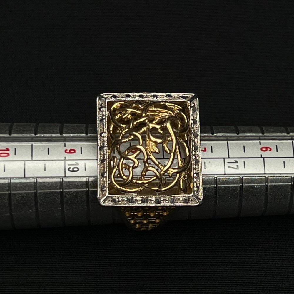 Two-Tone Statement Ring - image 4